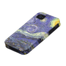Van Gogh Starry Nacht, Vintage PostImpressionisme iPhone 4 Case