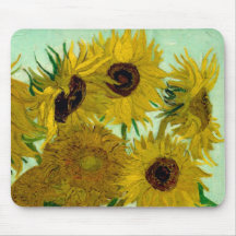 Van Gogh Sunflowers (F456) Vintage Fijn Art. Muismatten