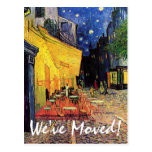 Van Gogh, terrasse de café la nuit, changement d'a Cartes Postales