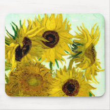 Van Gogh: Vaas Twaalf het Vintage Fijne Art. van Z Muismatten