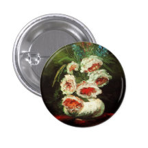 Van Gogh Vase met de Knoop van Pioenen Speldbutton