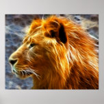 Van het de fantasiePoster van de leeuw de Druk 20X