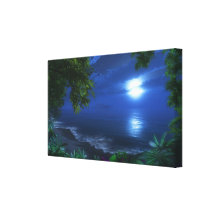 Van het "eerste Maanlicht" het Verpakte Canvas Stretched Canvas Afdrukken