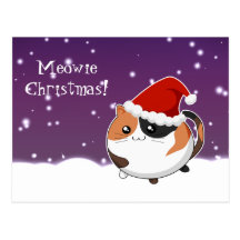 Van het Kerstmiscalico van Kawaii het katkat Wenskaarten