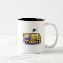 Van hippie magique tasses à café