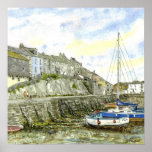 Van "modderige Bodems (Mevagissey)" het Poster