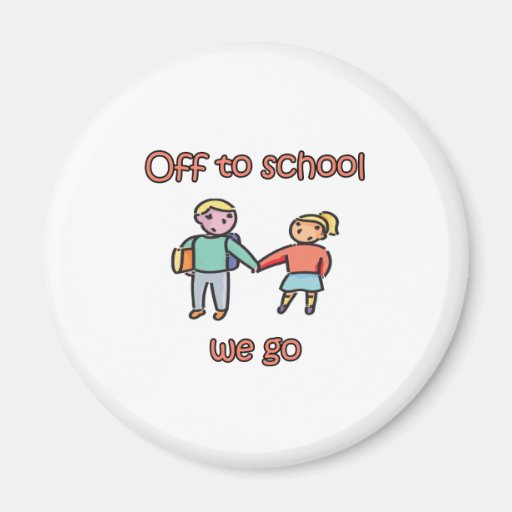 Van naar School gaan wij Koelkast Magneten