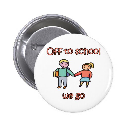 Van naar School gaan wij Speldbutton