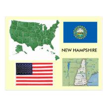 Van Newhampshire, de V.S. Wens Kaart