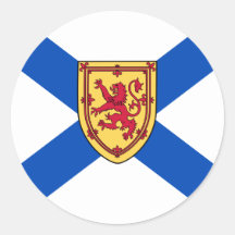 Van Nova Scotia (Historische 3 door Verhouding 4)  Ronde Stickers