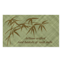 Vannerie ou carte de visite de nattes