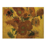 vase à Van Gogh avec quinze tournesols Amsterdam Carte Postale