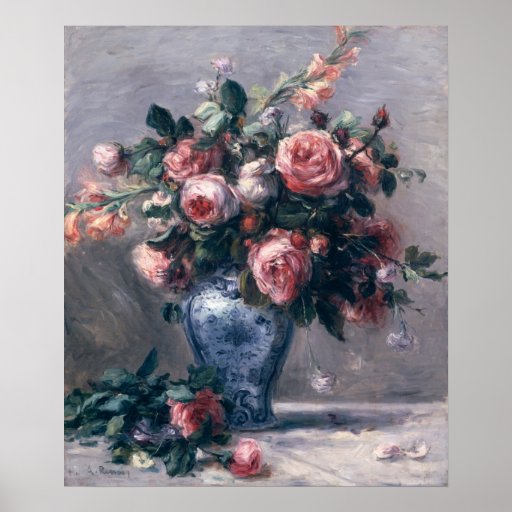 Vase de roses posters