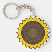 Vector Kunst "Zonnebloem " Sleutelhanger