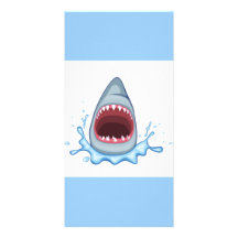 vectorstock_383155 hongerige de Tanden van de Haai Fotokaart