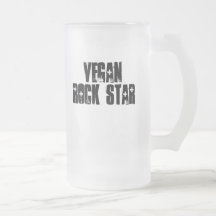 Vedette du rock végétalienne tasses à café