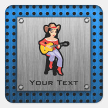 Veedrijfster met Gitaar Stickers