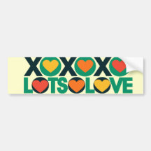 Veel XOXO Liefde Bumpersticker