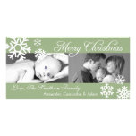 Veelvoudige Kerstmis Photocard van Sneeuwvlokken ( Persoonlijke Fotokaarten