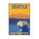 Veerboot en Bergen - Seattle, Washington Wenskaarten