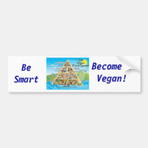vegan-pyramid-800x600, soit futé, va bien à un vég adhésifs pour voiture