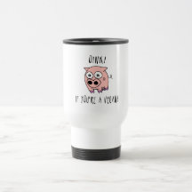 Végétalien de porc tasses à café