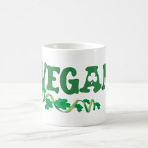 Végétalien irlandais tasse à café