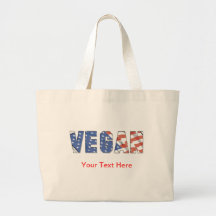 Végétalien patriote sac en toile