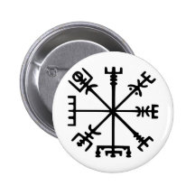 Vegvísir (boussole de Viking) Badges Avec Agrafe