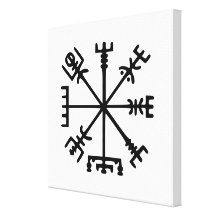 Vegvísir (boussole de Viking) Impressions Sur Toile