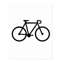 Vélo de bicyclette carte postale