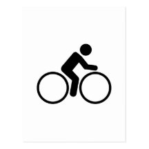 Vélo de recyclage cartes postales