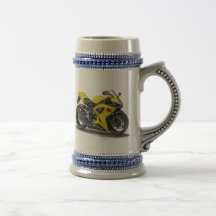 Vélo jaune de Suzuki GSX-R600 Tasse À Café