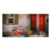 Vélo - l'accueil, portes s'ouvrent carte avec photo