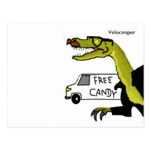 Velociraper Carte Postale