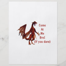venez à moi rouge de dragon de bro prospectus personnalisés