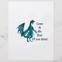 venez à moi sarcelle d'hiver de dragon de bro prospectus personnalisés