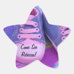 Venez voir le bébé ! chaussures de rose de forme d