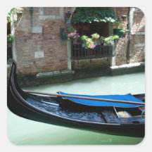 Venise, Italie - photo de détail de gondole Autocollant