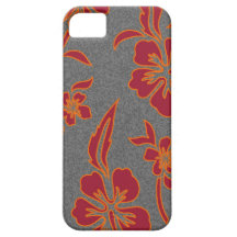 VENTE - caisse grise/rouge tropicale de l'iPhone 5 iPhone 5 Case
