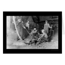 Ventilateur en verre dans Grafton, WV 1908 Cartes De Vœux