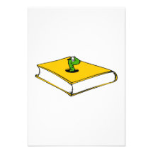 Ver de livre jaune faire-parts
