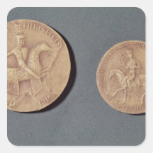 Verbindingen van Charles I van Anjou Vierkant Stickers