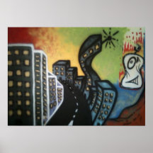VERDRAAIDE STAD PRINT