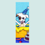 Verjaardag Jack Russell in een huidige doos visitekaartjes