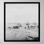 Verjaardag van Overgave bij Fort Sumter 1865 Print