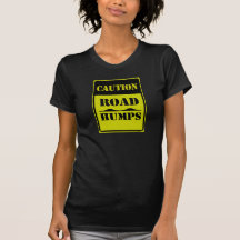 Verkeersteken de "Bulten van de Weg " T-shirt
