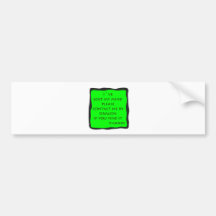 verloren mening bumperstickers