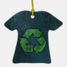 Verminder hergebruik recyclen t-shirtornament