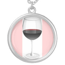 VERRE DE VIN ROUGE AVEC LA FRONTIÈRE ROSE MOLLE COLLIERS PERSONNALISÉS